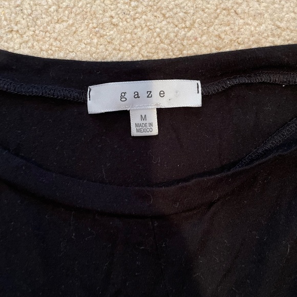 Black tie front tshirt - Picture 2 of 2